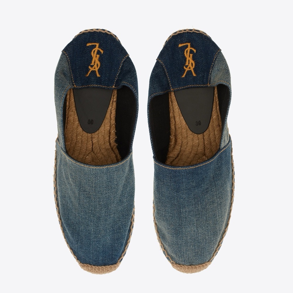 SAINT LAURENT DENIM ESPADRILLES
